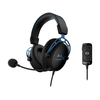 HyperX Cloud Alpha S Wired Gaming Headphones With Mic For PS4/PS5/XOne/PC - Black/Blue